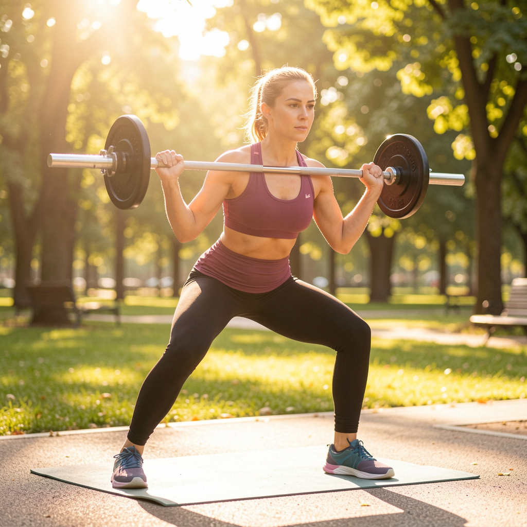 Active healthy lifestyle - person exercising outdoors, representing vitality and wellness